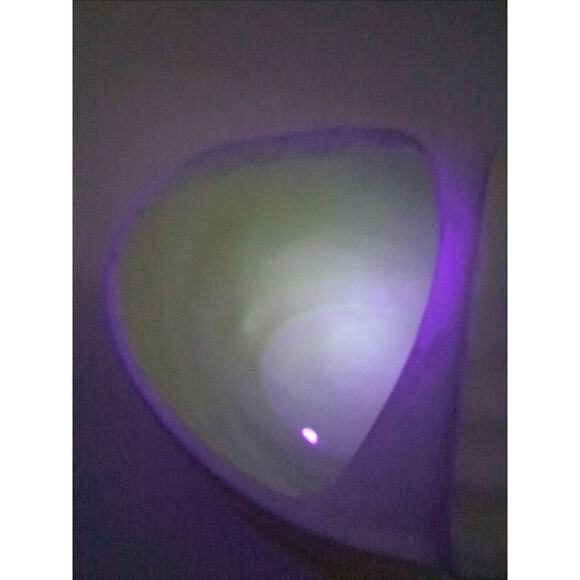 Vintage Hall Kitchenware Loop Handled Leftover Dish w/Lid UV Reactive Glaze - Picture 6 of 7